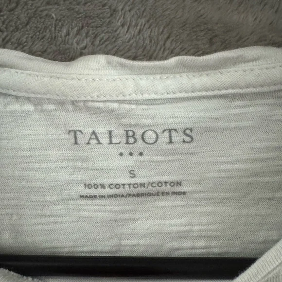 Talbots White and Blue Nautical Tee with Red Crab - Picture 2 of 2